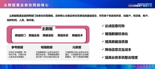 主数据管理的关键环节与信息系统集成服务